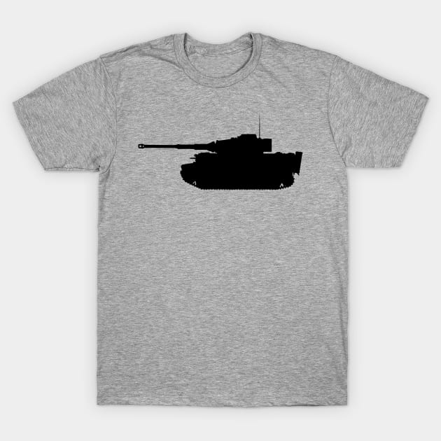 Tiger Tank T-Shirt by BearCaveDesigns